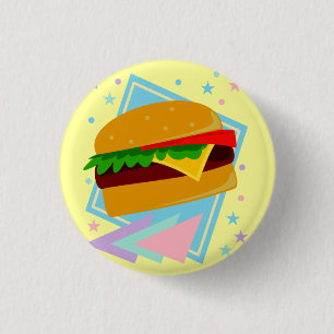 Cute Yummy Burger 3 Cm Round Badge