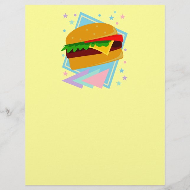 Cute Yummy Burger Flyer (Front)