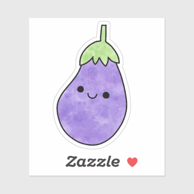 Cute yummy eggplant (Sheet)
