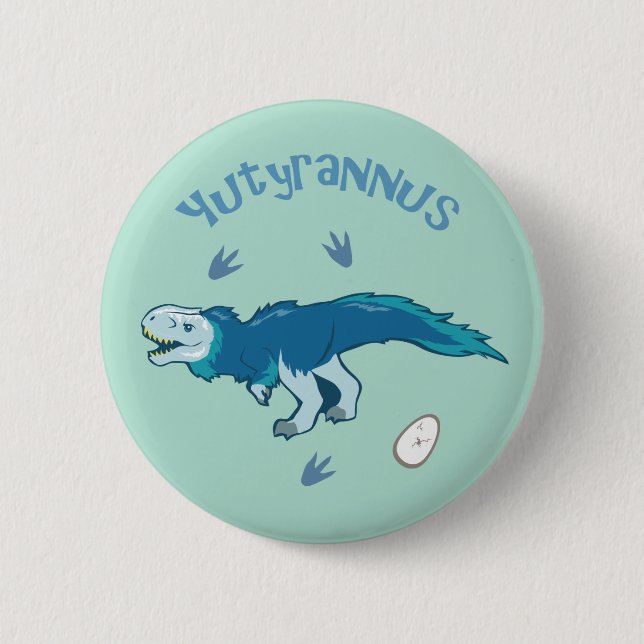 Cute Yutyrannus 6 Cm Round Badge (Front)