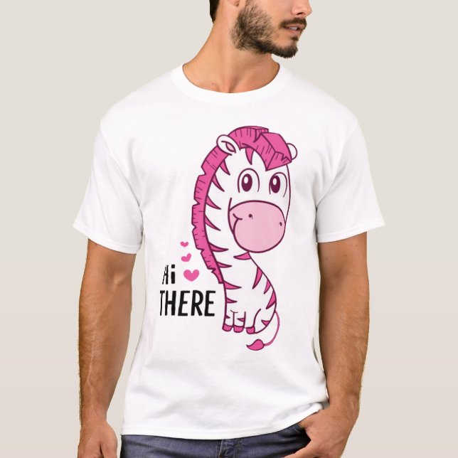 Cute zebra cartoon T-Shirt (Front)