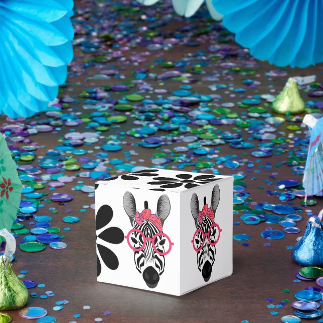 Cute Zebra flower  Favour Box (Party)