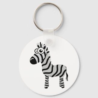 Cute zebra key ring