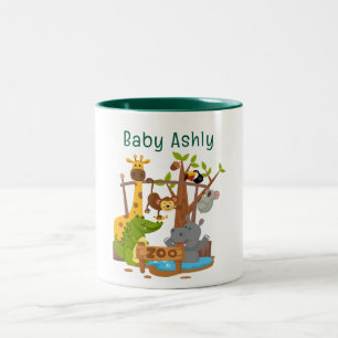 Cute Zebra Personalised kids name Coffee Mug