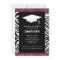 Cute Zebra & Pink Leopard Print Photo Graduation