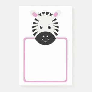 Cute Zebra Post-it Notes