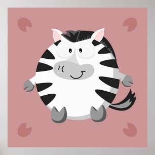 Cute Zebra Poster