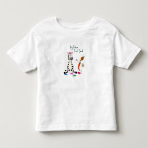 Cute Zebra Preschool Kids Toddler T-Shirt