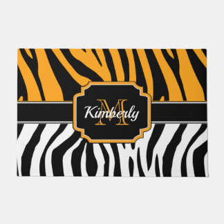 Cute Zebra Print Doormat