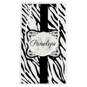 Cute Zebra Print Small Gift Bag