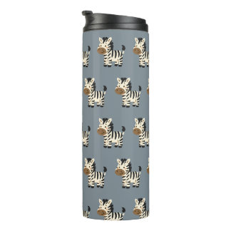 Cute Zebra Safari Baby Nursery Wal Thermal Tumbler