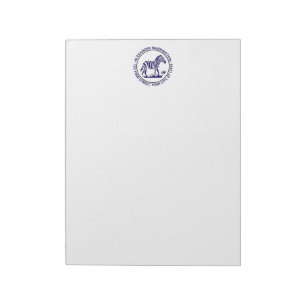 Cute Zebra Standing Name Return Address Notepad Bl