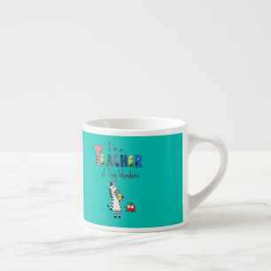 Cute Zebra Teacher Espresso Cup