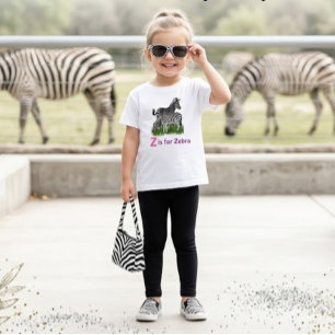 Cute Zebra Trendy Zoo Animal T-Shirt