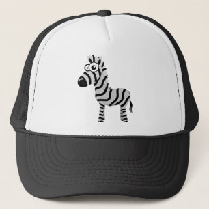 Cute zebra trucker hat