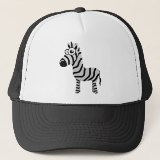 Cute zebra trucker hat