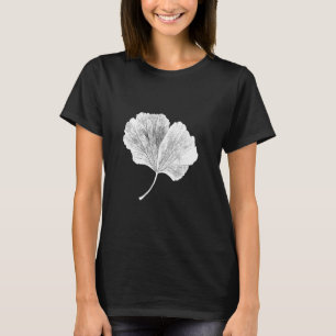 Cute Zen Botanical Art Japanese Floral Art Ginkgo  T-Shirt