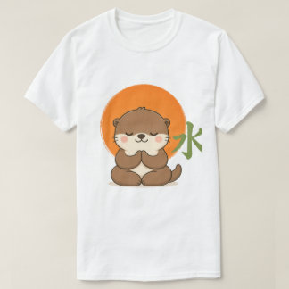 Cute Zen Otter – Kawaii Meditating Otter JaT-Shirt T-Shirt