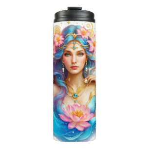 Cute Zodiac Sign/Aquarius Thermal Tumbler