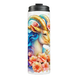 Cute Zodiac Sign/Capricorn Thermal Tumbler