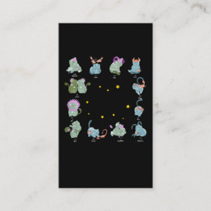 Cute Zodiac Sign Cat Lover Business Card