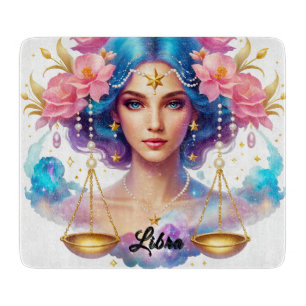 Cute Zodiac Sign/Libra Cutting Board