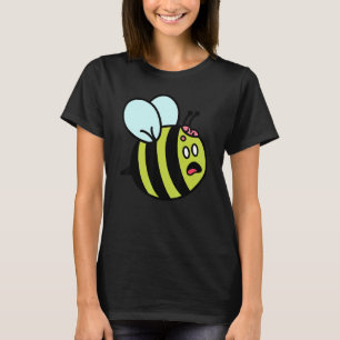 Cute Zombie Bee Zombee Halloween Graphic Sarcasti T-Shirt