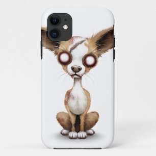 Cute Zombie Chihuahua Puppy Dog White Case-Mate iPhone Case