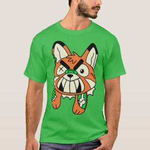 Cute Zombie Fox Funny Halloween Animals T-Shirt