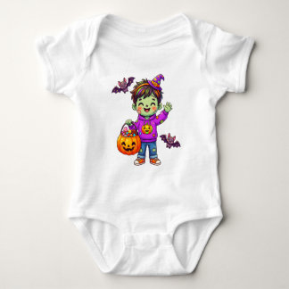 Cute Zombie Halloween Boy Baby Bodysuit