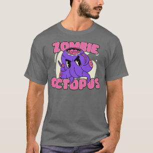 Cute Zombie Octopus Funny Halloween Zombie Animals T-Shirt