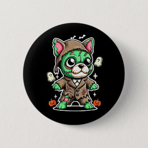 Cute Zombie Puppy Costume For Halloween - Dog 6 Cm Round Badge