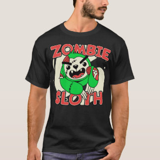 Cute Zombie Sloth Funny Halloween Zombie Animals T-Shirt