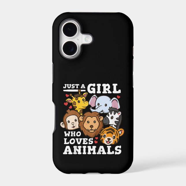 Cute Zoo Animals Elephant & Giraffe Illustration  (Back)