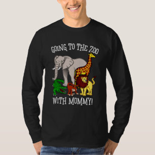Cute Zoo For Kids Going To The Zoo With Mummy Anim T-Shirt