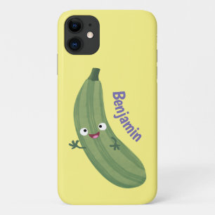 Cute zucchini happy cartoon illustration Case-Mate iPhone case