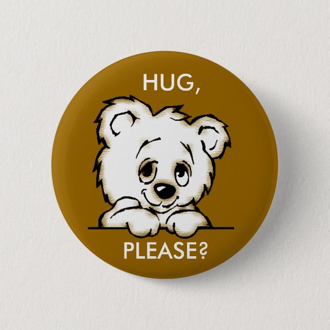 Cutebear Pin-On Button (Front)
