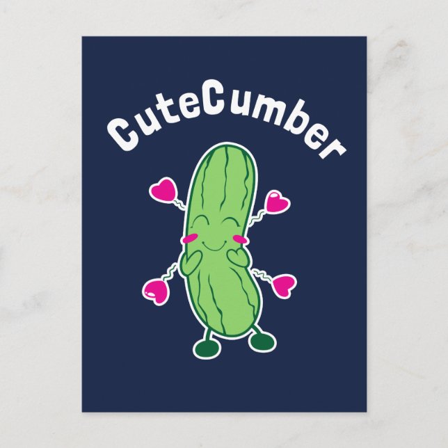 CuteCumber Postcard (Front)