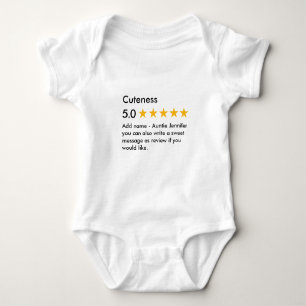 Cuteness 5 Star Baby Bodysuit