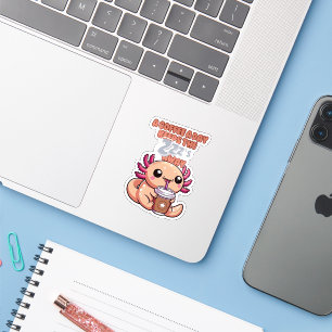 Cuteness Overload: Baby Axolotl Sipping Coffee
