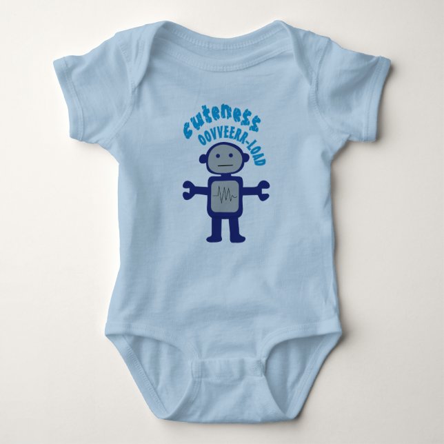 Cuteness Overload Baby Bodysuit (Front)
