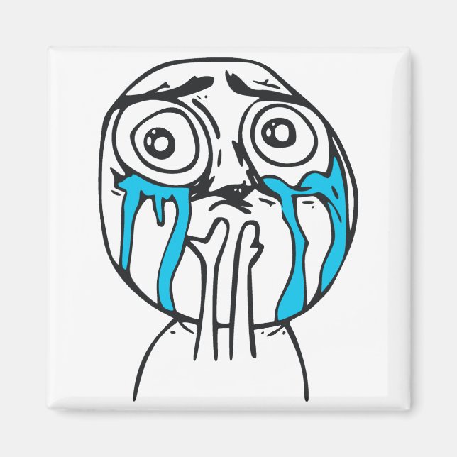 Cuteness Overload Cute Rage Face Meme Magnet (Front)