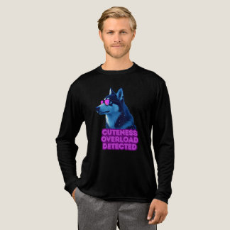 Cuteness Overload Detected – Adorable Neon Husky T Tri-Blend Shirt