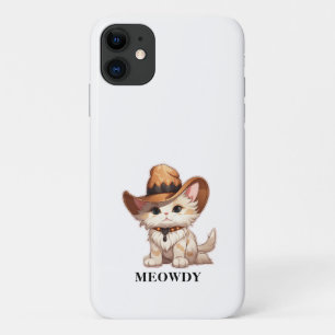 Cuteness Overload Meowdy Western Cat Case-Mate iPhone Case