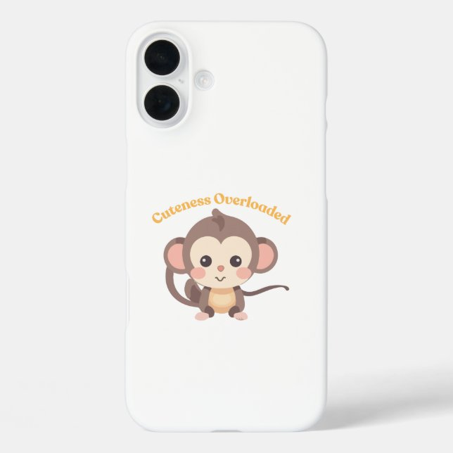 Cuteness Overloaded : Monkey Collection Case-Mate iPhone Case (Back)