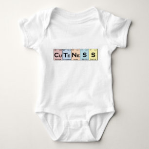 CuTeNeSS periodic elements baby romper Bodysuit