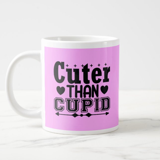 Cuter Than Cupid Large Coffee Mug (Left)