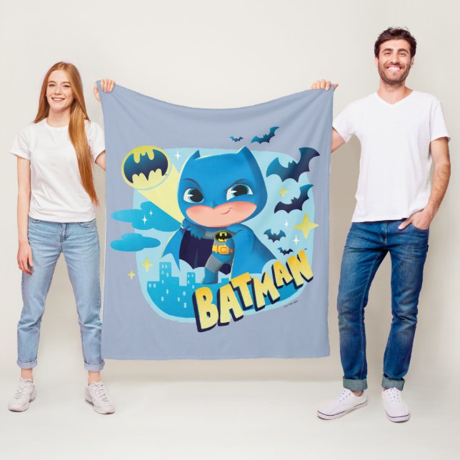 Cuter Than Cute Batman Fleece Blanket (In Situ)