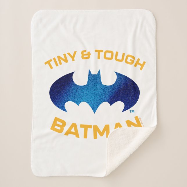 Cuter Than Cute Tiny & Tough Batman Sherpa Blanket (Front)