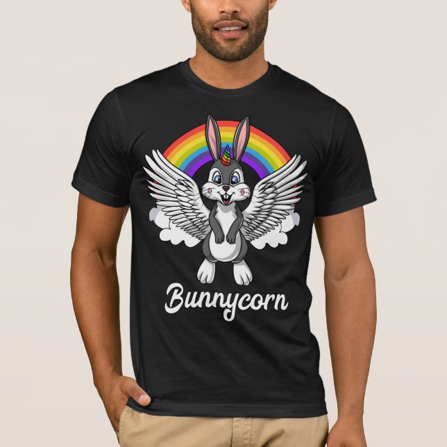 CuteRabbit Unicorn Magical Bunny Bunnycorn T-Shirt (Front)